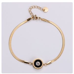 New women's bracelet stainless steel golden Bangle